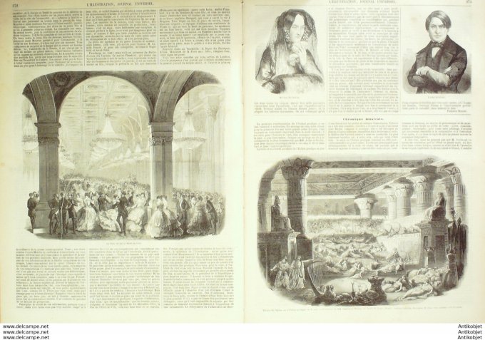 L'Illustration 1850 n°407 Espagne Sainte croisade Russie ST PETERSBOURG MONTEVIDEO défenseurs