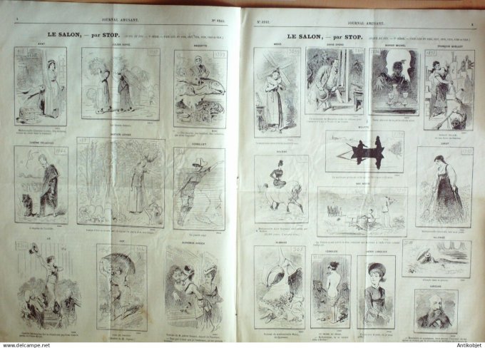 Le Journal Amusant 1880 # 1242 A la campagne par Pelcoq