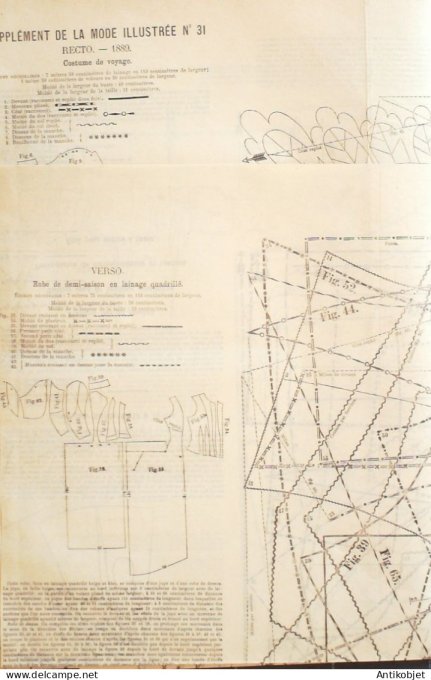 Journal + Patron Mode illustrée  1889 # 31 (with Pattern)