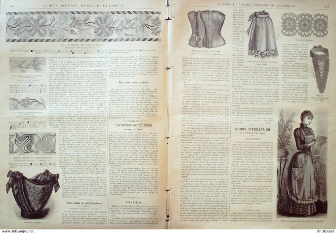 Journal + Patron Mode illustrée  1889 # 31 (with Pattern)