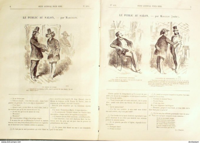 Petit journal pour Rire 1863 # 435 Les Gamins de Paris Damourette
