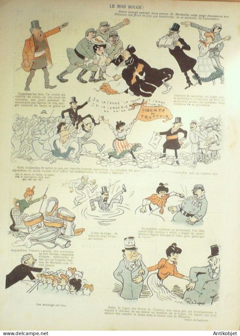 Le Rire 1905-10-21 # 142 Journal humoristique Ed.Originale Lecon d'Anatomie
