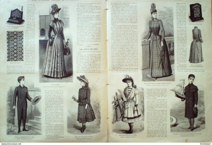 Journal + Patron Mode illustrée  1889 # 31 (with Pattern)