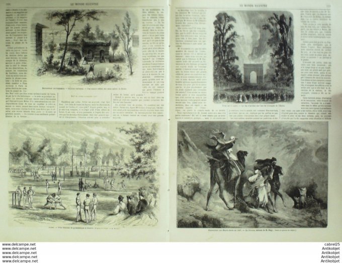 Le Monde illustré 1867 n°540 Autriche Salzbourg Turquie Suisse Geneve Italie Rome
