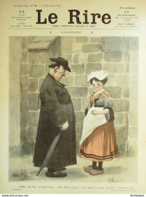 Le Rire 1904-11-12 #  93 Journal humoristique Ed.Originale Country Girl