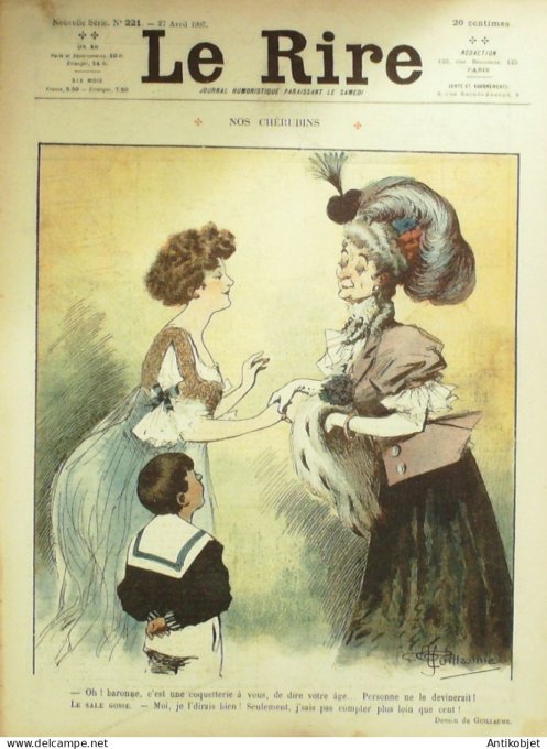 Le Rire 1907-04-27 # 221 Journal humoristique Ed.Originale Cherubins