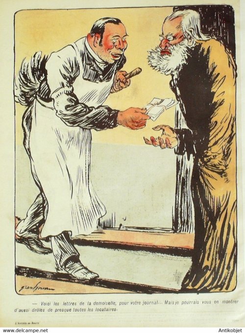 L'Assiette au beurre 1905 # 200 Le concierge Grandjouan