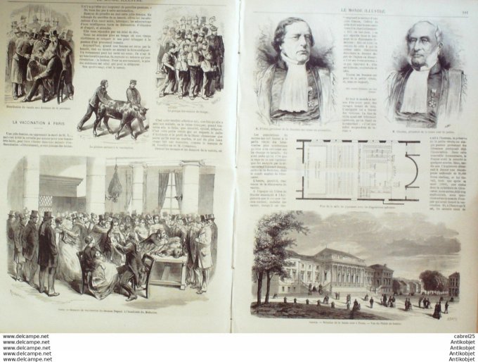 Le Monde illustré 1870 n°675 Tours (37) Espagne Cataluyud Italie Rome Carnaval Henri De Bourbon Duc 