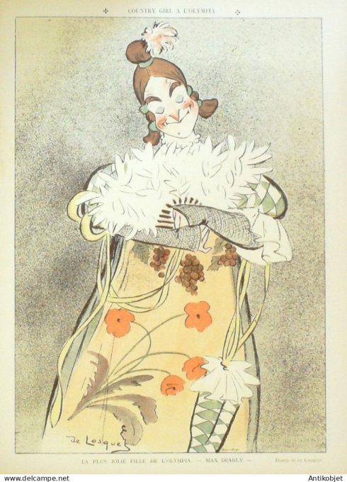 Le Rire 1904-11-12 #  93 Journal humoristique Ed.Originale Country Girl