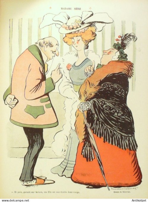 Le Rire 1907-04-27 # 221 Journal humoristique Ed.Originale Cherubins