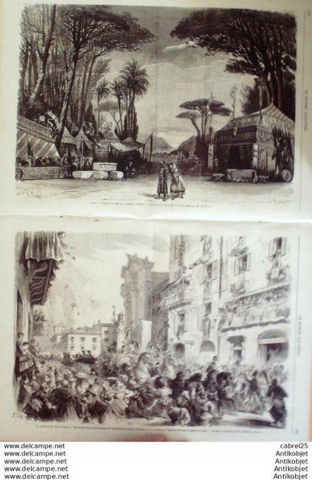 Le Monde illustré 1870 n°675 Tours (37) Espagne Cataluyud Italie Rome Carnaval Henri De Bourbon Duc 