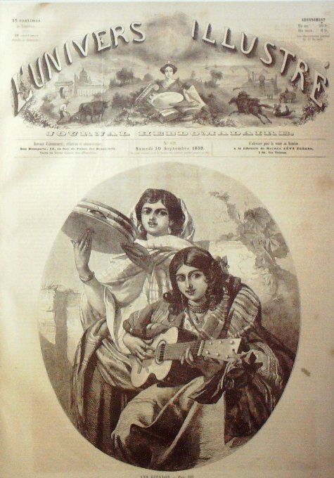 L'Univers illustré 1859 #  69 Gitans & Bohémiens 'île de Skye Pêcheurs