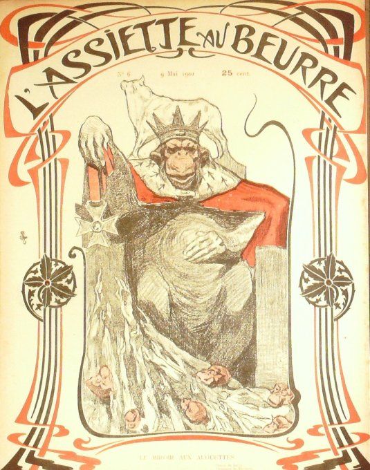 L'Assiette au beurre 1901 #   6 Le miroir des alouettes Braun Willette Jossot