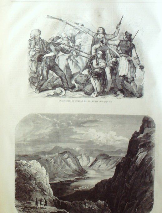 L'Univers illustré 1858 n° 6 Monténégro Cattaro Prince Danilo Vladika Guilleri (85)