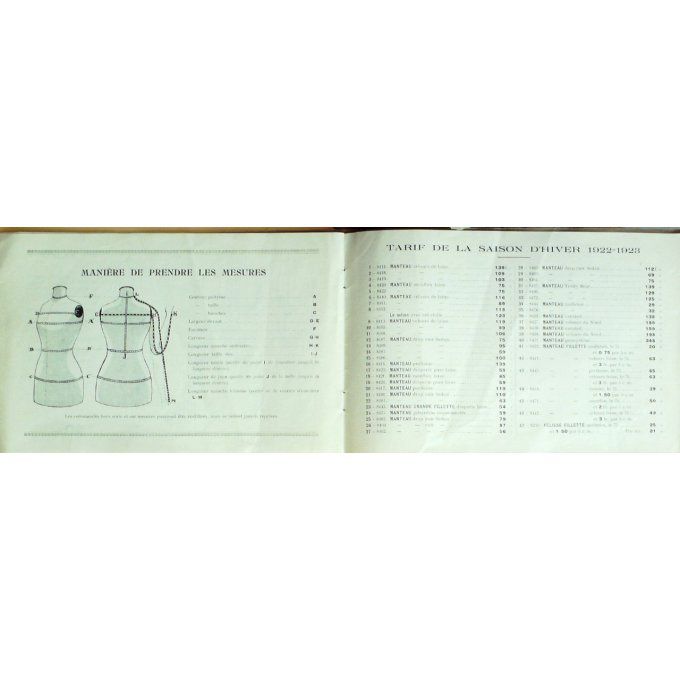 Catalogue LEBAILLY lingerie féminine TISSIER 1923