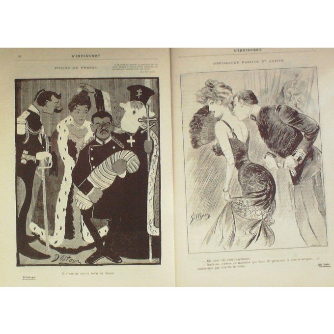 L'indiscret 1902 n° 06 VALLET CAMARA FEUILLET NEZIERE RADIGUET FAIVRE GERBAULT LOUR