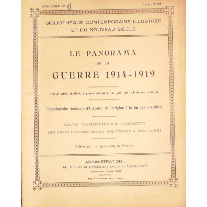 Panorama 1914 n°06-ANVERS-TERMONDE-ALTKIRCH-MULHOUSE COSAQUES