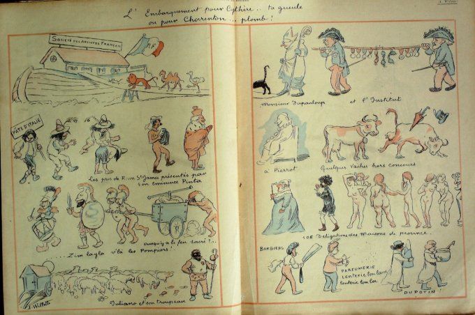 L'Assiette au beurre 1901 #   6 Le miroir des alouettes Braun Willette Jossot