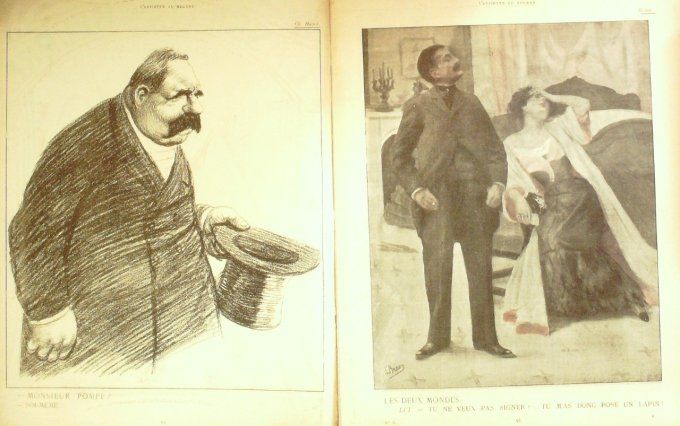 L'Assiette au beurre 1901 #   6 Le miroir des alouettes Braun Willette Jossot