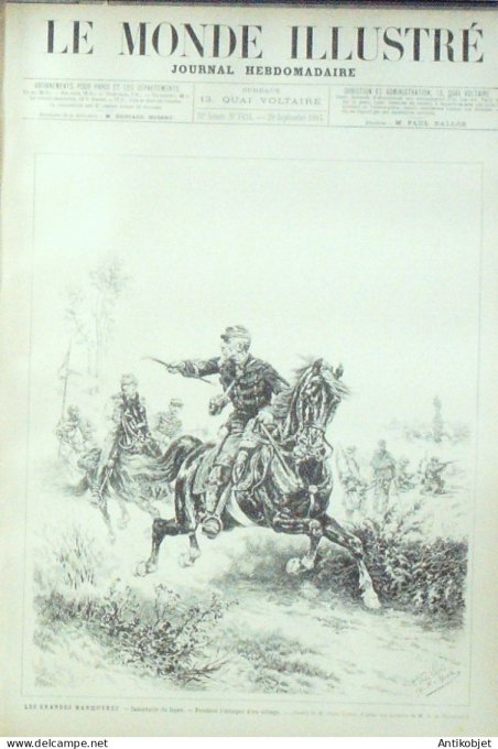 Le Monde illustré 1884 n°1434 Coulommiers (77) Beaurepaire Pologne Skiernewice