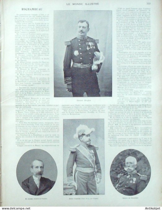 Le Monde illustré 1902 n°2354 Rochambeau Grèce Susianne St-Laurent du Pont (38) Italie Lucques