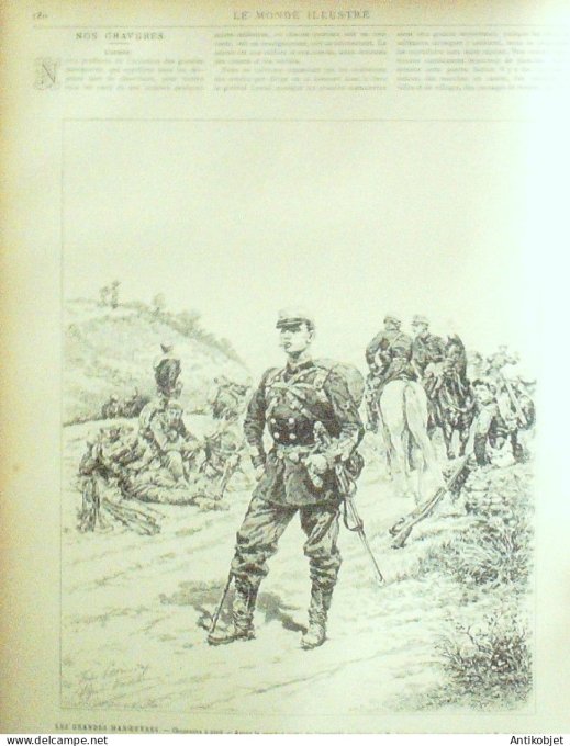 Le Monde illustré 1884 n°1434 Coulommiers (77) Beaurepaire Pologne Skiernewice