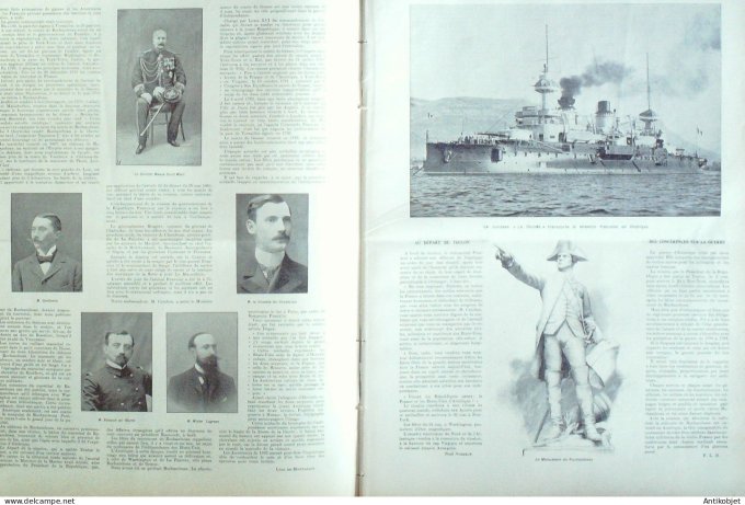 Le Monde illustré 1902 n°2354 Rochambeau Grèce Susianne St-Laurent du Pont (38) Italie Lucques