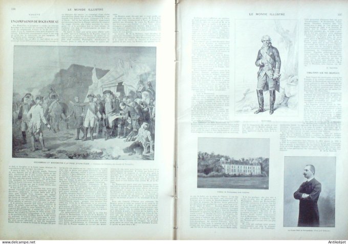 Le Monde illustré 1902 n°2354 Rochambeau Grèce Susianne St-Laurent du Pont (38) Italie Lucques