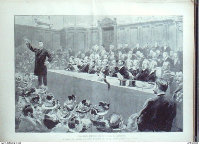 Le Monde illustré 1902 n°2354 Rochambeau Grèce Susianne St-Laurent du Pont (38) Italie Lucques