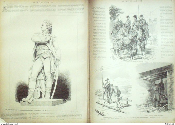 Le Monde illustré 1884 n°1434 Coulommiers (77) Beaurepaire Pologne Skiernewice