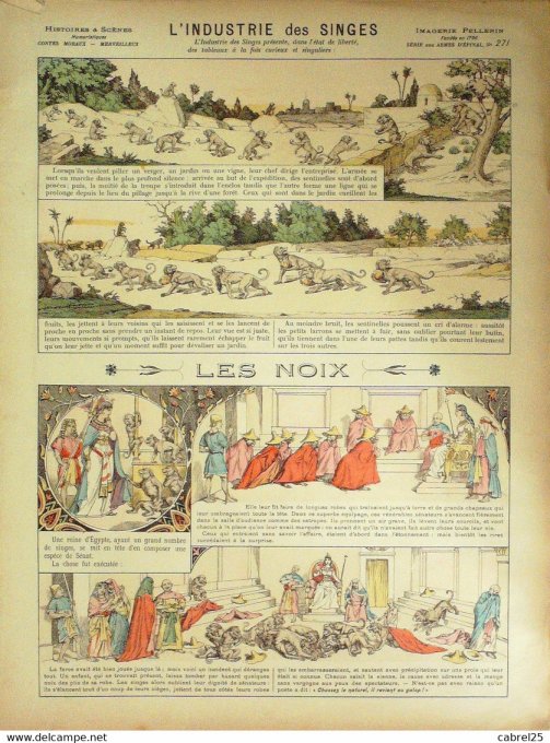 L'industrie Des Singes, Les Noix (Pellerin d'epinal)