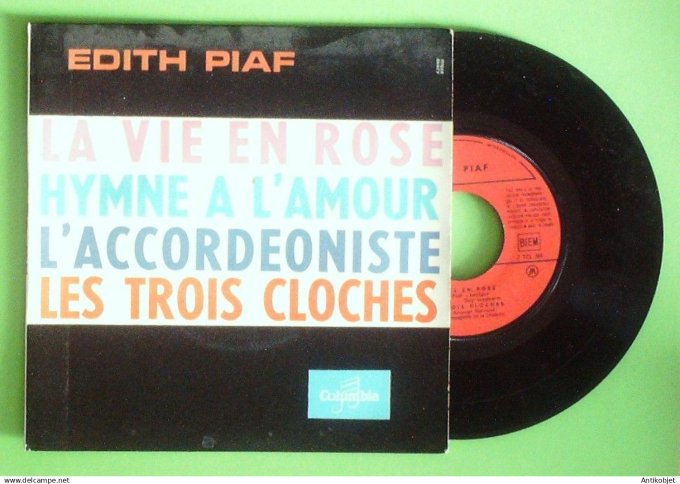 Piaf Edith 45T EP La vie en rose 1967