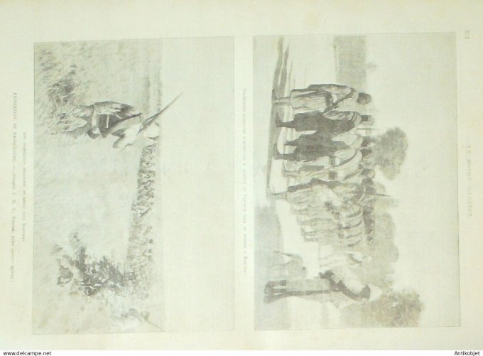 Le Monde illustré 1895 n°1992 Madagascar Maroway Majunga roi Sélim les Hovas