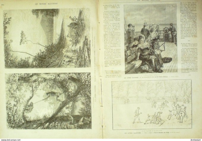 Le Monde illustré 1882 n°1342 Louis Blanc Foedora Victorien Sardou Charles Lachaud