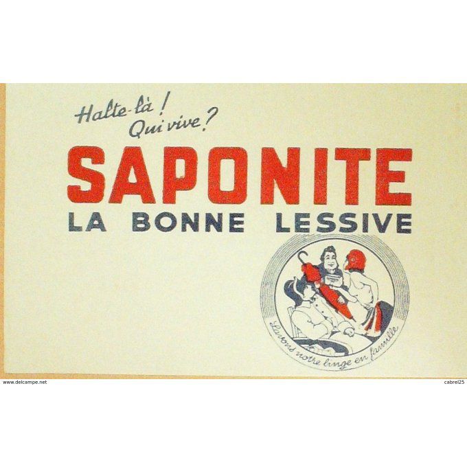 Buvard SAPONITE Lessive