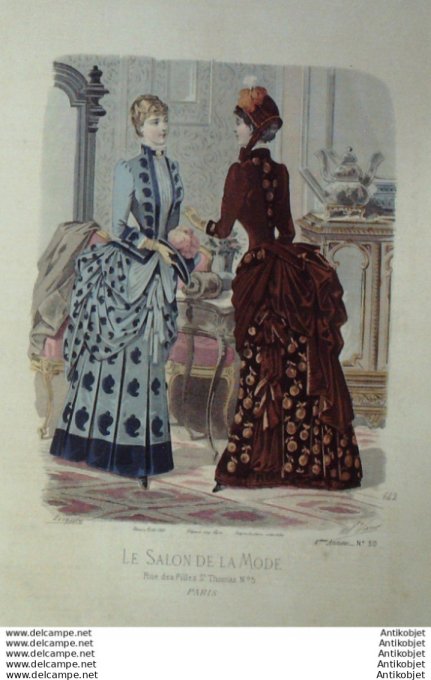 Gravure Mode Salon 1883 #  642 (Old Fashion plate)