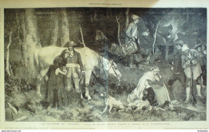 Soleil Du Dimanche 1896 N°16 St Cuthbert Guerre Vendée Brennus Avignon (84)