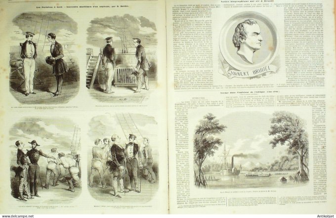 L'Illustration 1849 n°356 Côte-d'Ivoire rivière Akba roi Mouné pêche à la sardine