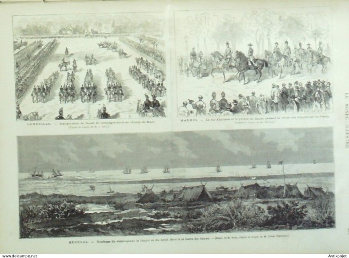 Le Monde illustré 1876 n° 997 Turquie Constantinople Sirkidje Yskilessi Angleterre Portsmouth Lunevi