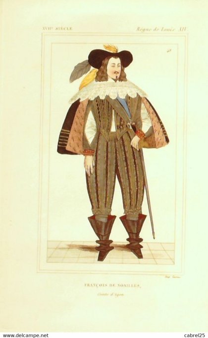 De Noailles François Comte d'Agen 18ème 1852