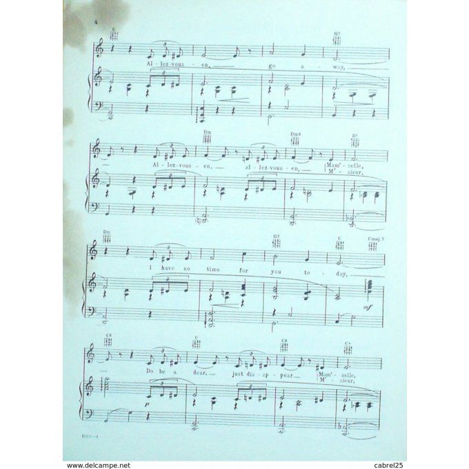 Cole Porter Can Can/Allez Vous En Go Away 1950