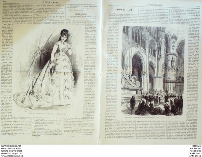 Le Monde illustré 1868 n°618 Italie Venise Brésil Rio De Janeiro Fontainebleau (77) Espagne Burgos