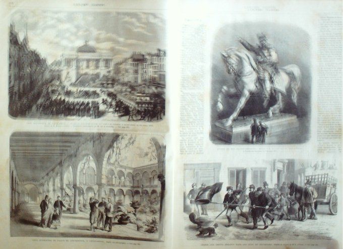 L'Univers illustré 1868 # 703 Alger Constantine St-Omer (62) Bruxelles Ethiopie Theodoros Négus