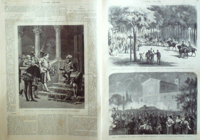 L'Univers illustré 1868 # 703 Alger Constantine St-Omer (62) Bruxelles Ethiopie Theodoros Négus