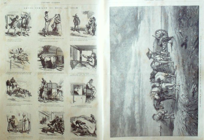 L'Univers illustré 1868 # 703 Alger Constantine St-Omer (62) Bruxelles Ethiopie Theodoros Négus