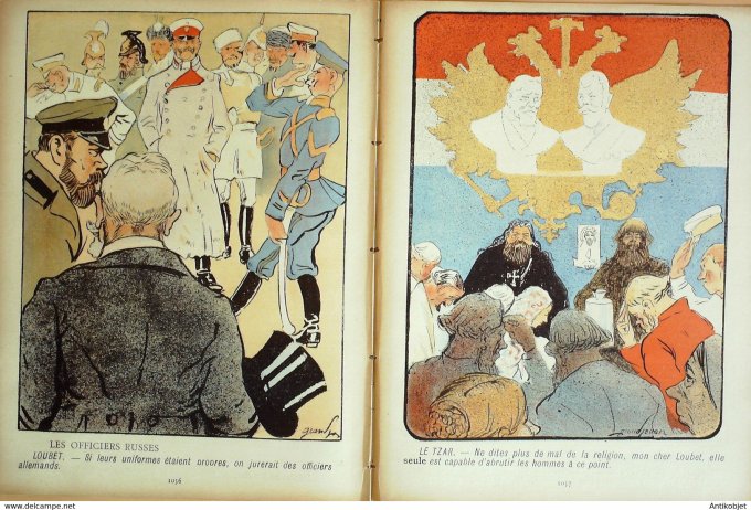 L'Assiette au beurre 1902 #  63 Alliance Franco Russe Grandjouan