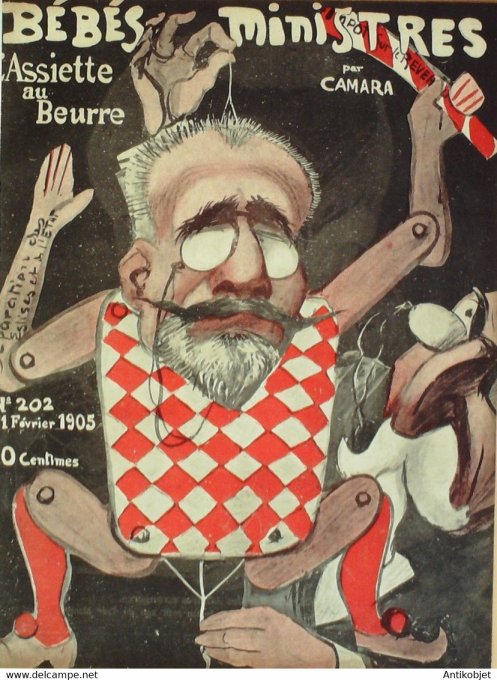 L'Assiette au beurre 1905 n°202 Bébés et Ministres Camara