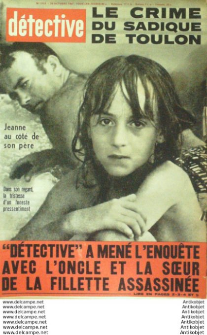 Détective 1967 # 1113 Uzes Vaudreuil Nancy Ollioules Givet