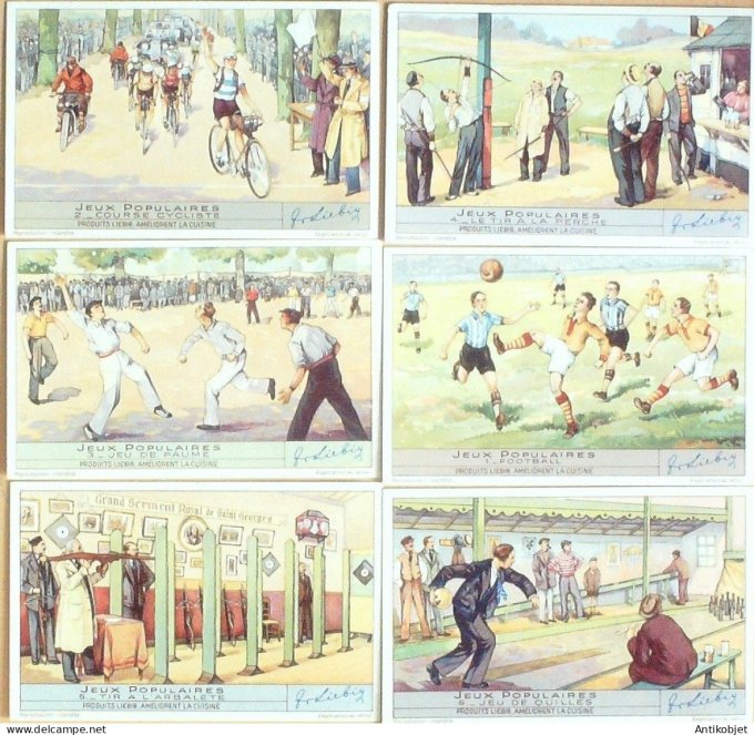 Chromo Liebig Sang 1399 Jeux populaires (1939)