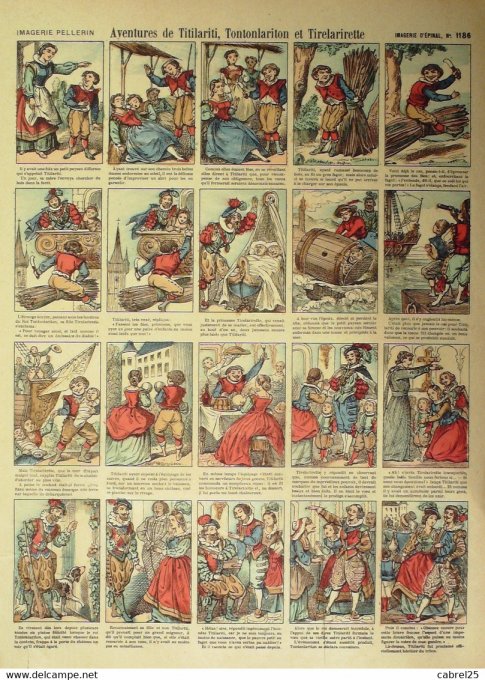 Aventures  de Titilariti Tontonlariton Tirelarirette (Pellerin d'epinal)